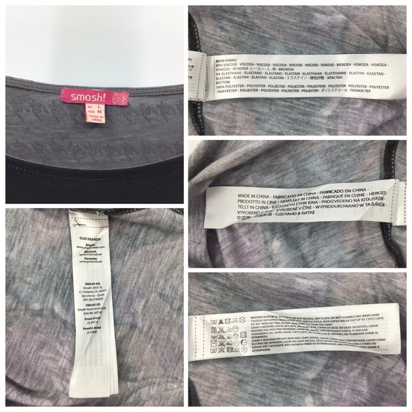 Smash Pattern Blocked Dolman Sleeve Blouse, Medium - Picture 16 of 16